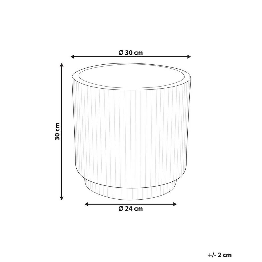 Beliani Vaso per piante en Fibra d'argilla Moderno DARIA  