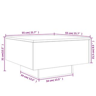 VidaXL Table basse bois d'ingénierie  