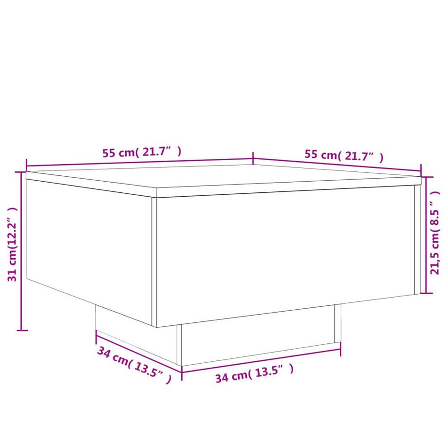 VidaXL Couchtisch holzwerkstoff  