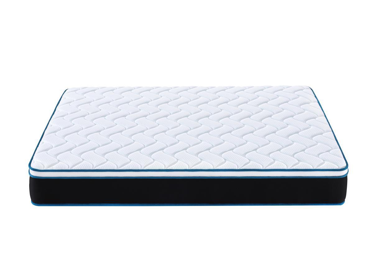 Ysmée Ensemble 160 x 200 cm sommier coffre blanc + matelas ressorts ensachés et mémoire de forme rafraichissante ép.23cm - TORANO de YSMÉE  