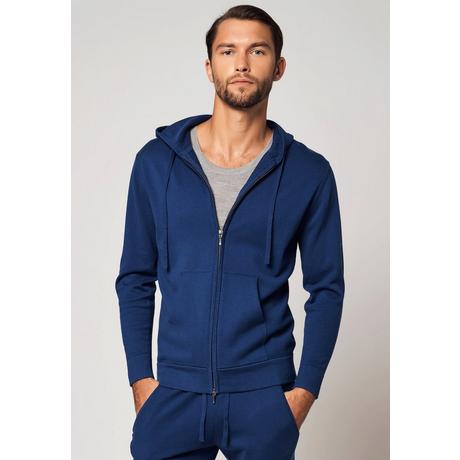 Bellemere New York  Felpa con cappuccio full zip in cotone e cashmere 