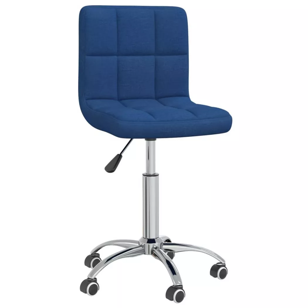 VidaXL - Chaise de salle à manger tissu, One Size, Bleu