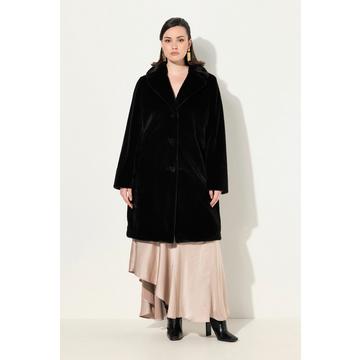 Webpelz-Mantel, Reverskragen, Satinfutter