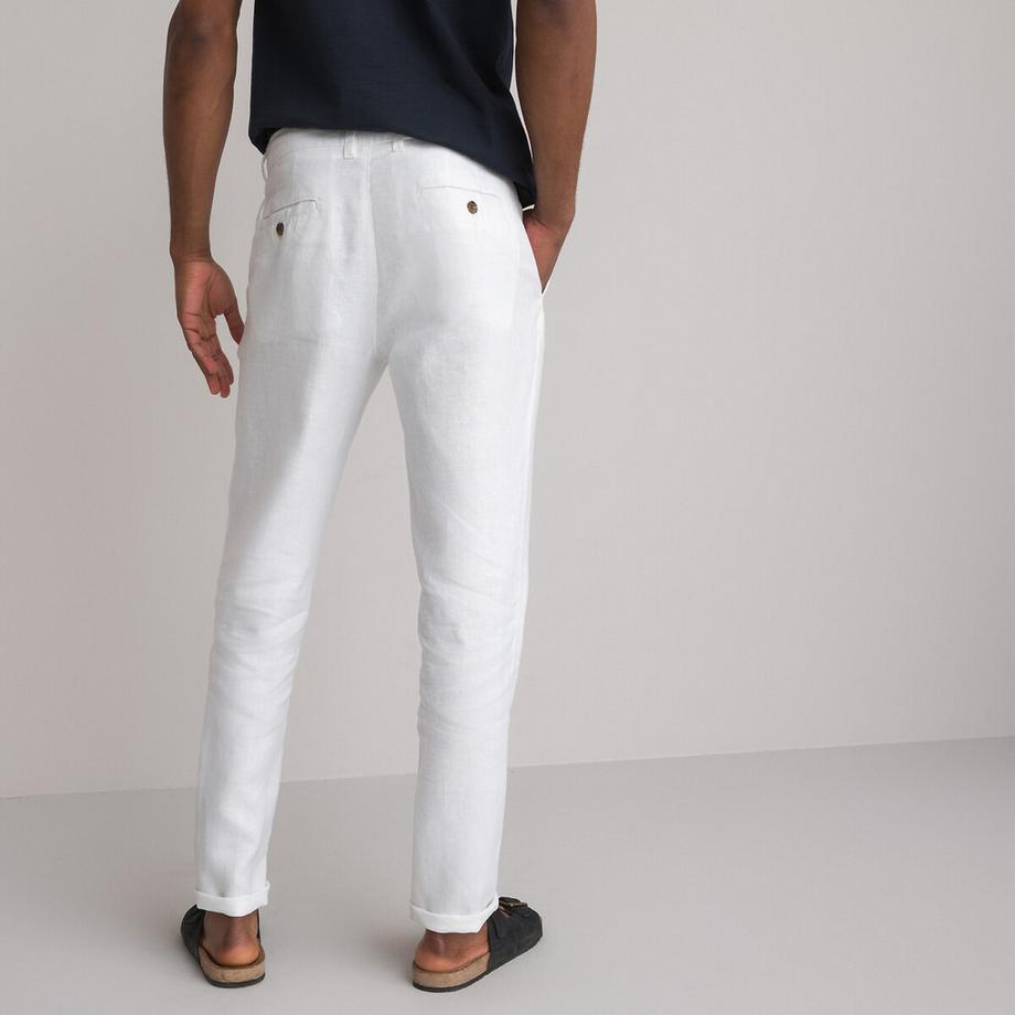 La Redoute Collections Pantaloni Dritti in Lino  