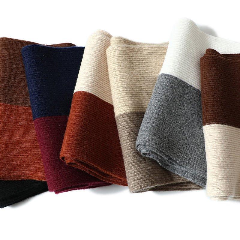 Bellemere New York  Sciarpa in cashmere a blocchi di colore 