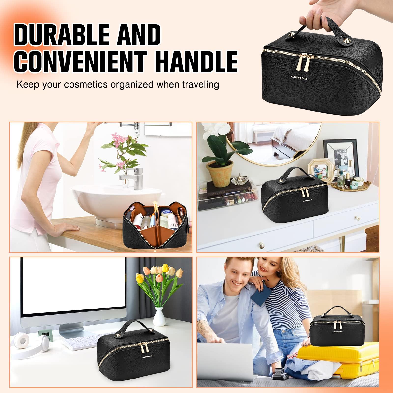 Only-bags.store Cosmetic Bag Portable Travel Make-up Bag with Large Capacity Waterproof Organizer Cosmetic Bag Portable Travel Make-up Bag with Large Capacity Waterproof Organizer 