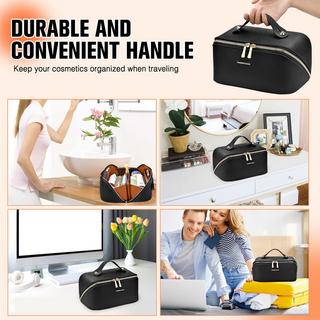 Only-bags.store Cosmetic Bag Portable Travel Make-up Bag with Large Capacity Waterproof Organizer Cosmetic Bag Portable Travel Make-up Bag with Large Capacity Waterproof Organizer 