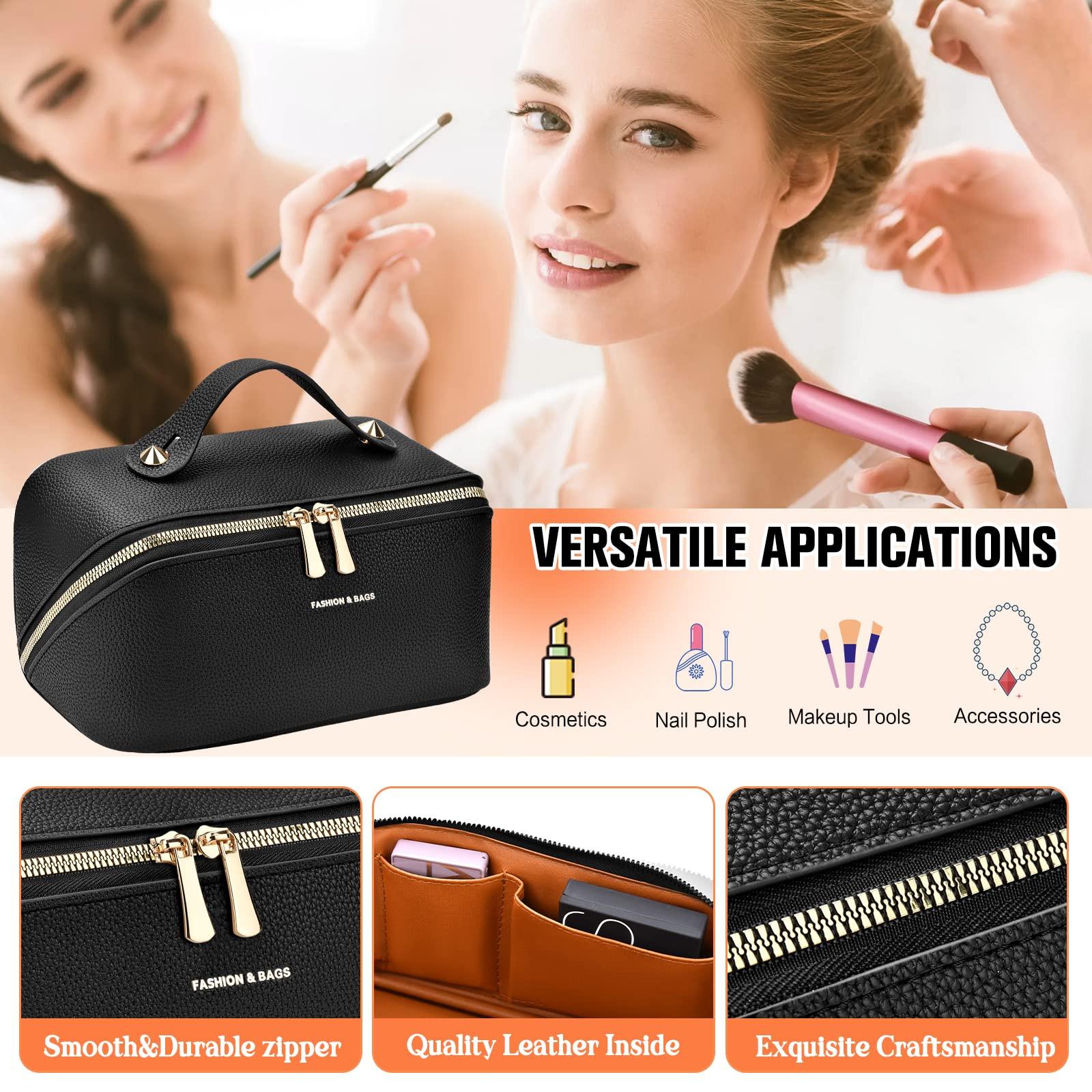 Only-bags.store Cosmetic Bag Portable Travel Make-up Bag with Large Capacity Waterproof Organizer Cosmetic Bag Portable Travel Make-up Bag with Large Capacity Waterproof Organizer 