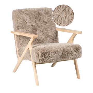 Fauteuil en Fourrure synthétique Rétro KISA