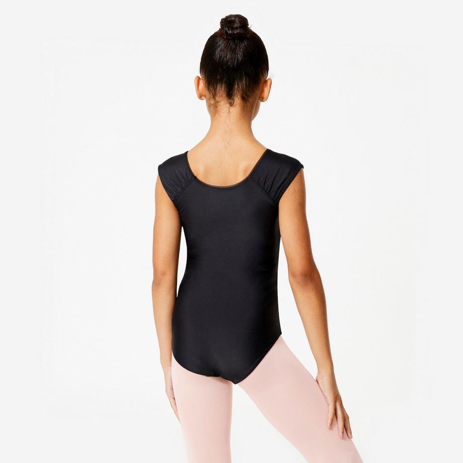 DOMYOS  Turnanzug Mädchen Kurzarm Polyester 