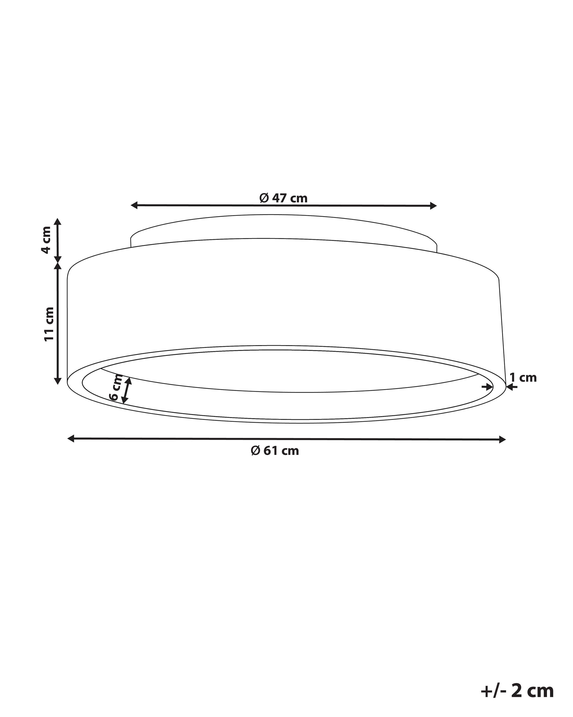 Beliani Deckenlampen aus Stahl Modern DAWEI  