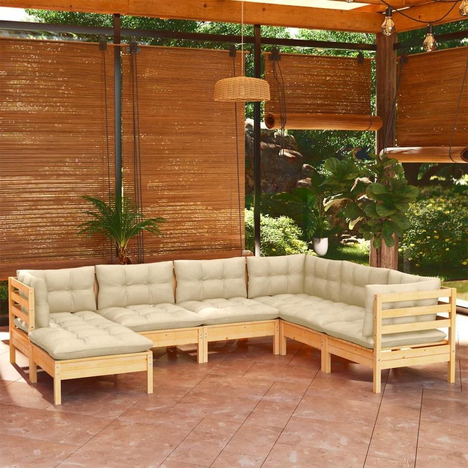 VidaXL Garten-lounge-set kiefernholz  