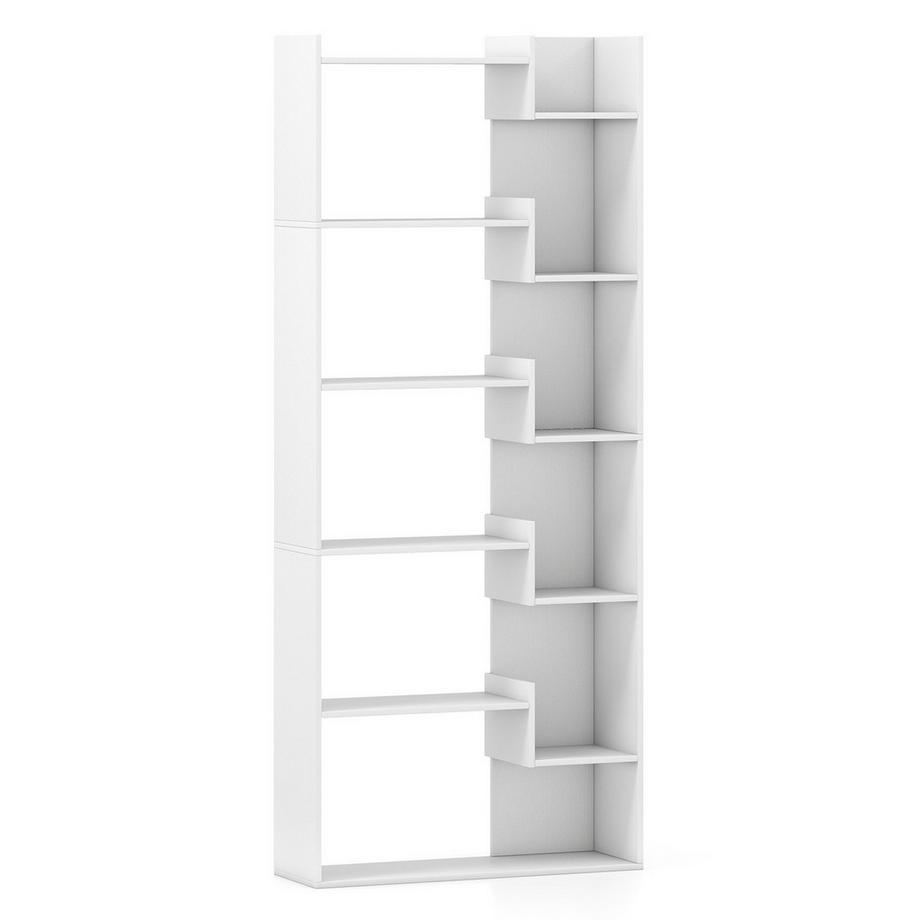 6-stöckiges Bücherregal mit 11 Regalböden