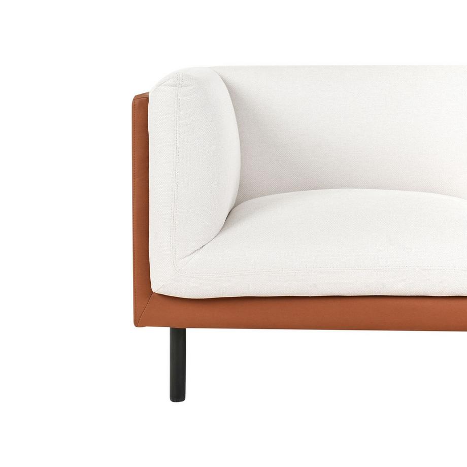 Beliani Canapé 2 places en Tissu Moderne VORGOD  