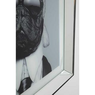 KARE Design Bild Frame Mirror Designer Dog 60x60cm  