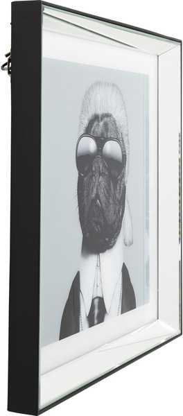 KARE Design Bild Frame Mirror Designer Dog 60x60cm  