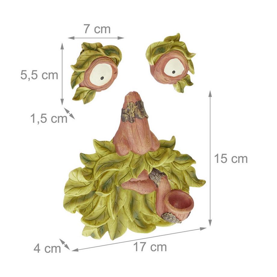 B2X  Vieil homme au visage d'arbre en 3 parties 