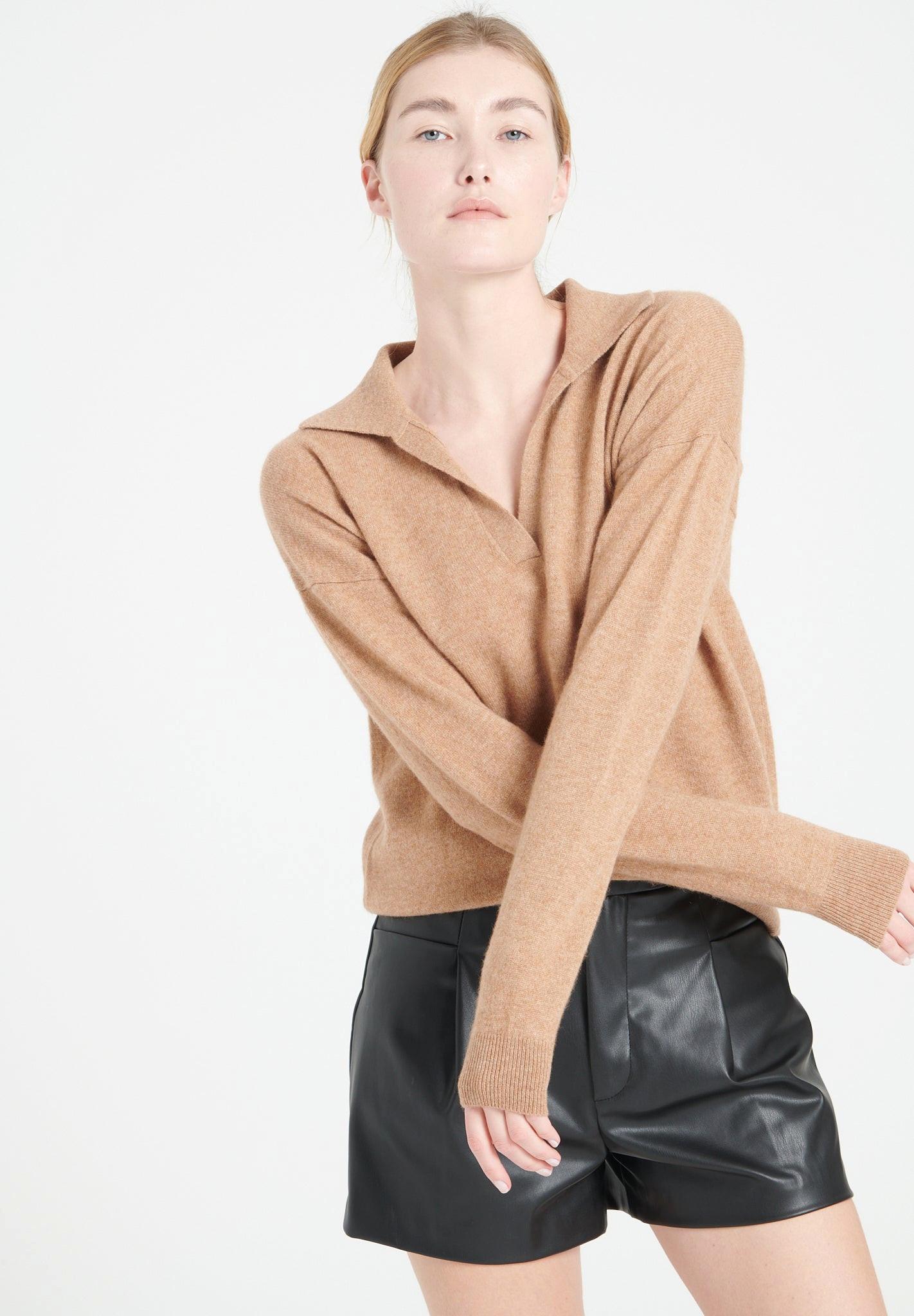 Studio Cashmere8 MIA 3 Langärmeliges Polo-Shirt  