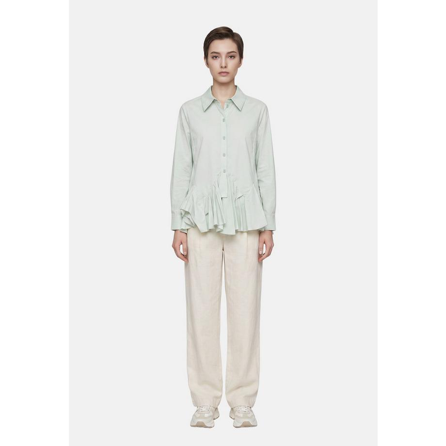 Chiara Ferretti Blusa con orlo a peplum  