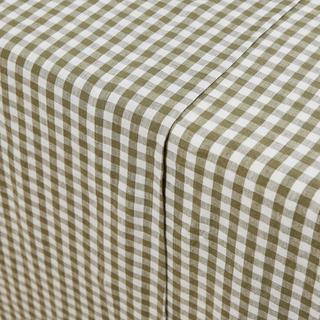 La Redoute Intérieurs Acélie Drap Plat Vichy Kaki  