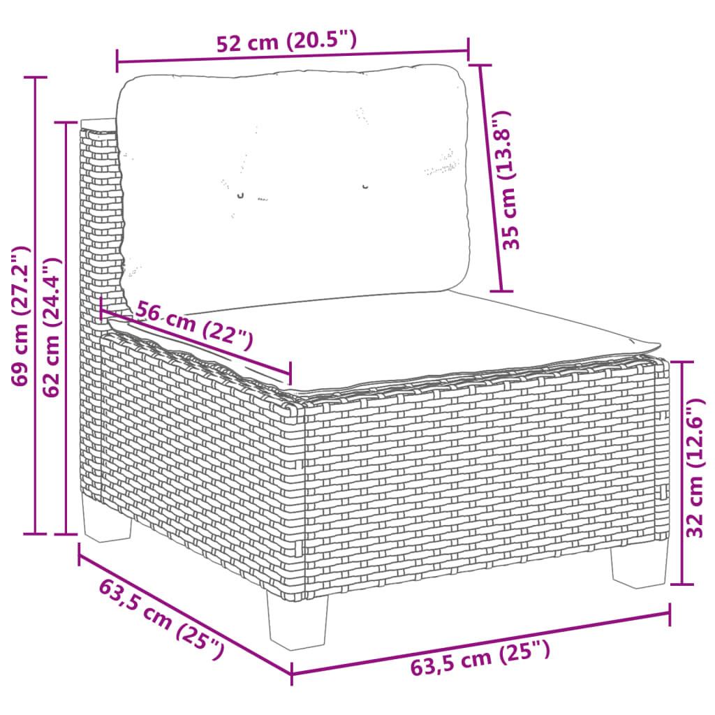 VidaXL Gartensofa poly-rattan  