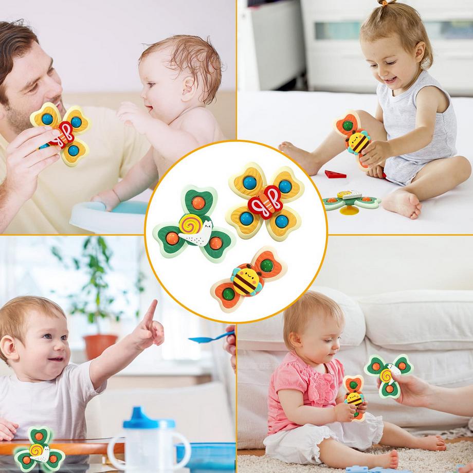 Activity-board  Jouet à ventouse Jouet sensoriel pour bébé Jouet pivotant à ventouse 