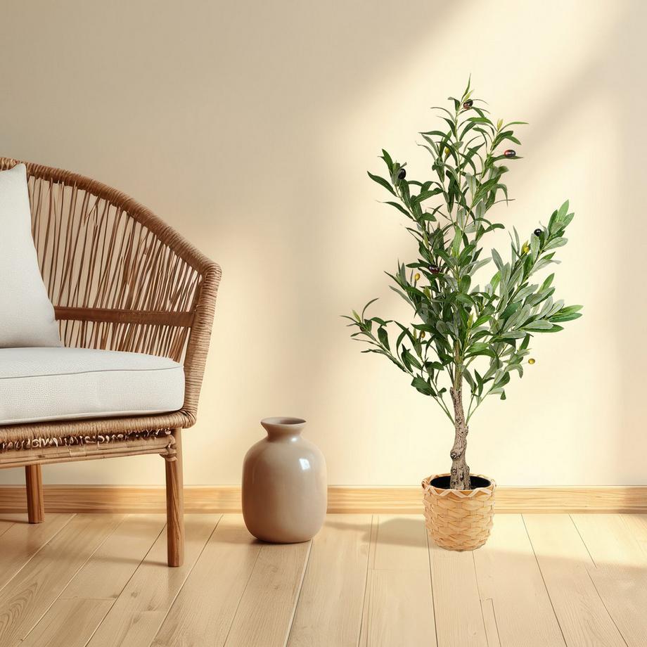 Northix Künstlicher Olivenbaum im Topf  