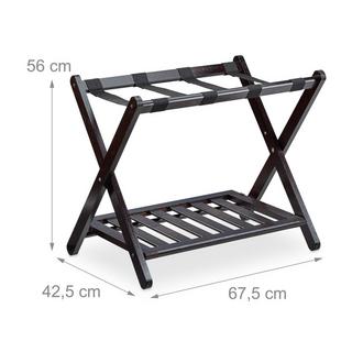 Northix Klappbarer Gepäckträger; Ständer für Reisezubehör aus Holz  