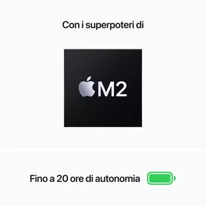 MacBook Pro M2 Notebook 33,8 cm (13.3")  M 8 GB 512 GB SSD Wi-Fi 6 (802.11ax) macOS Monterey Silber