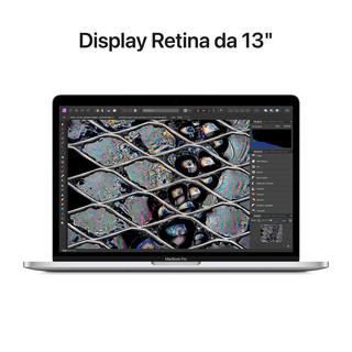 Apple  Macbook Pro 2022 (13.3" WQXGA, M2, 8GB, 512GB SSD, M2-10C GPU, macOS) - silber 