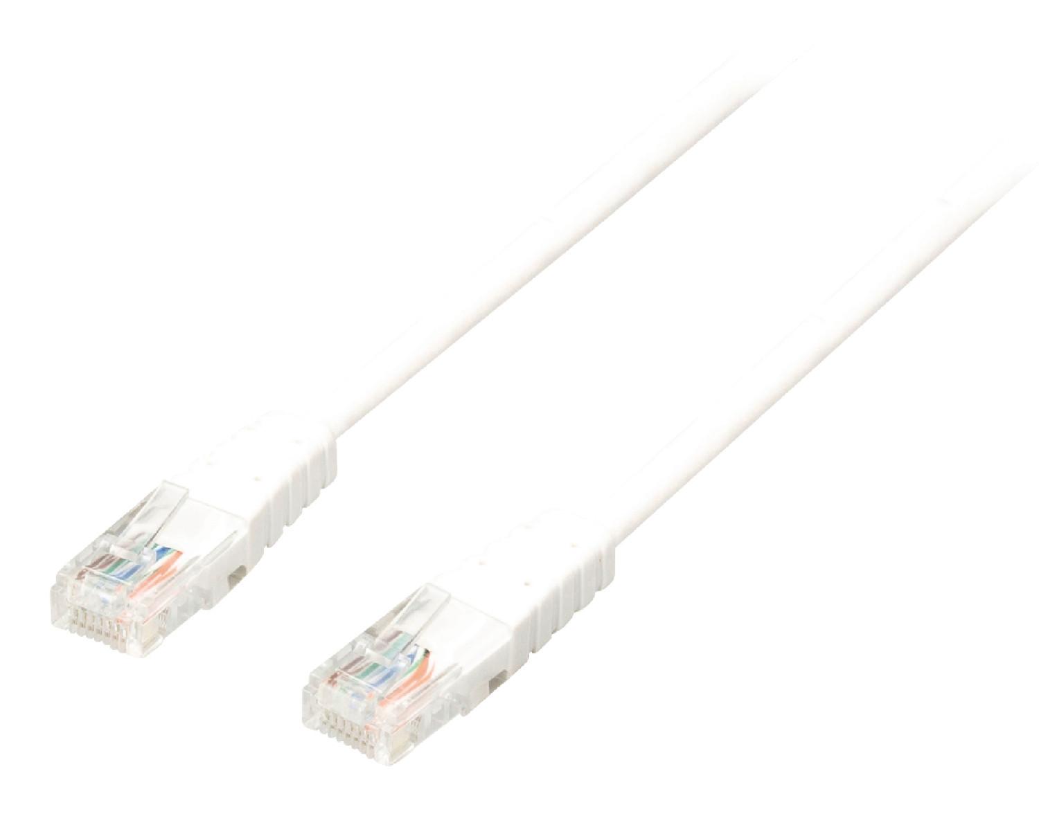 CAT5e UTP-Netzwerkkabel RJ45 (8P8C) Stecker - RJ45 (8P8C) Stecker 7,50 m Weiß