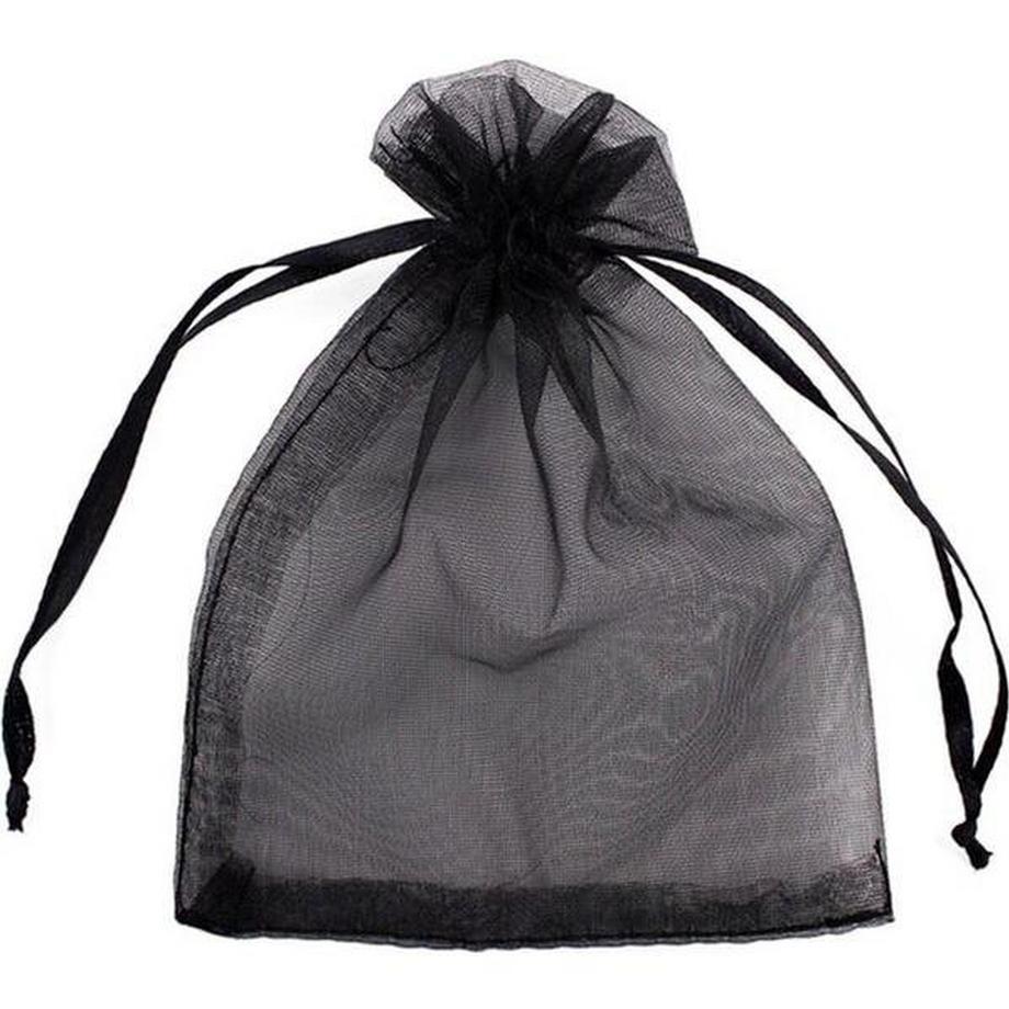 eStore  50x Geschenktüten / Organzatüten - Schwarz 