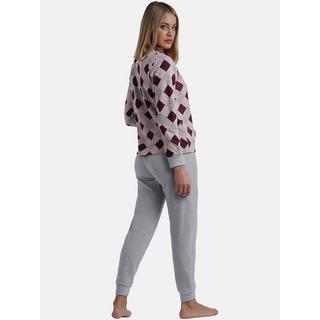 Admas  Pyjama tenue d'intérieur pantalon et haut manches longues Harlequin 