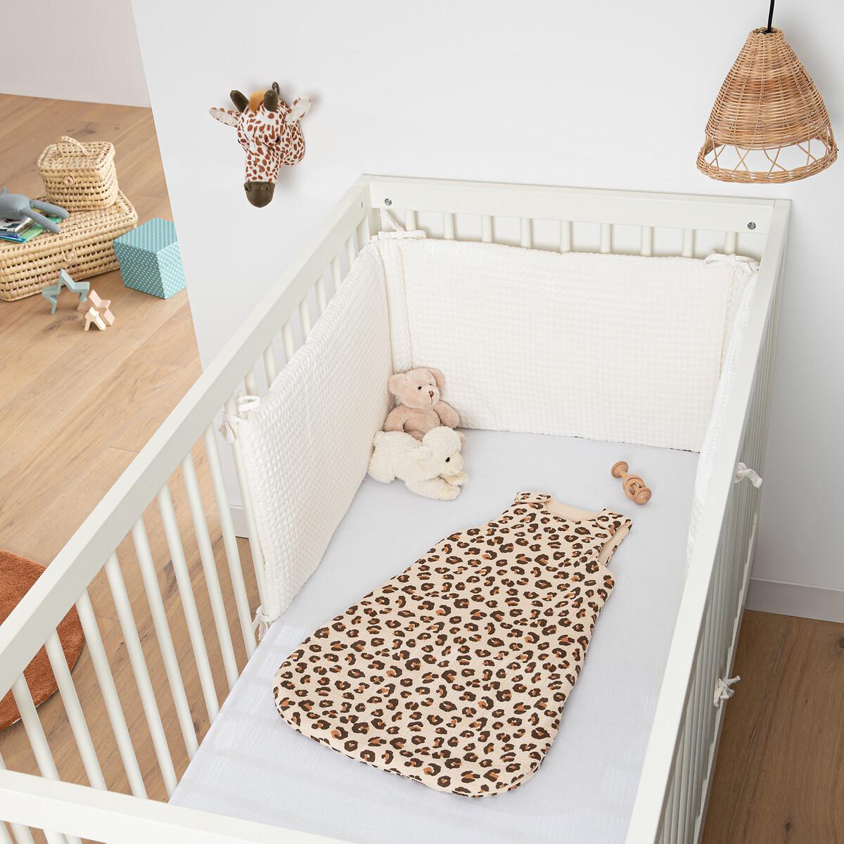 La Redoute Intérieurs Baumwollgaze Leopardenprint Schlafsack  