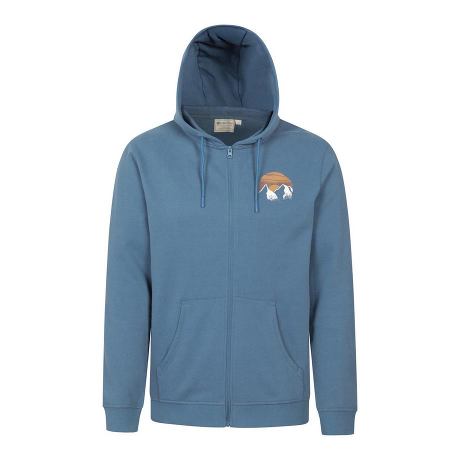 Veste À Capuche motif/style Cercle Et Montagne