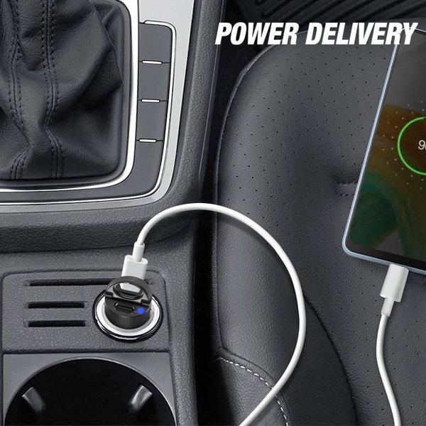 SWISSTEN  Caricatore da auto 30W 2x USB-C Swissten 