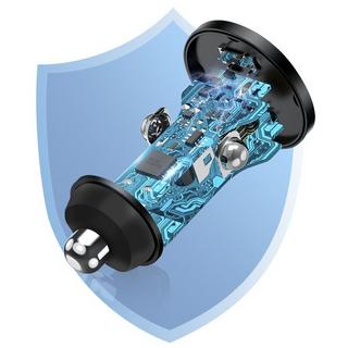 SWISSTEN  Chargeur Voiture 30W 2x USB-C Swissten 