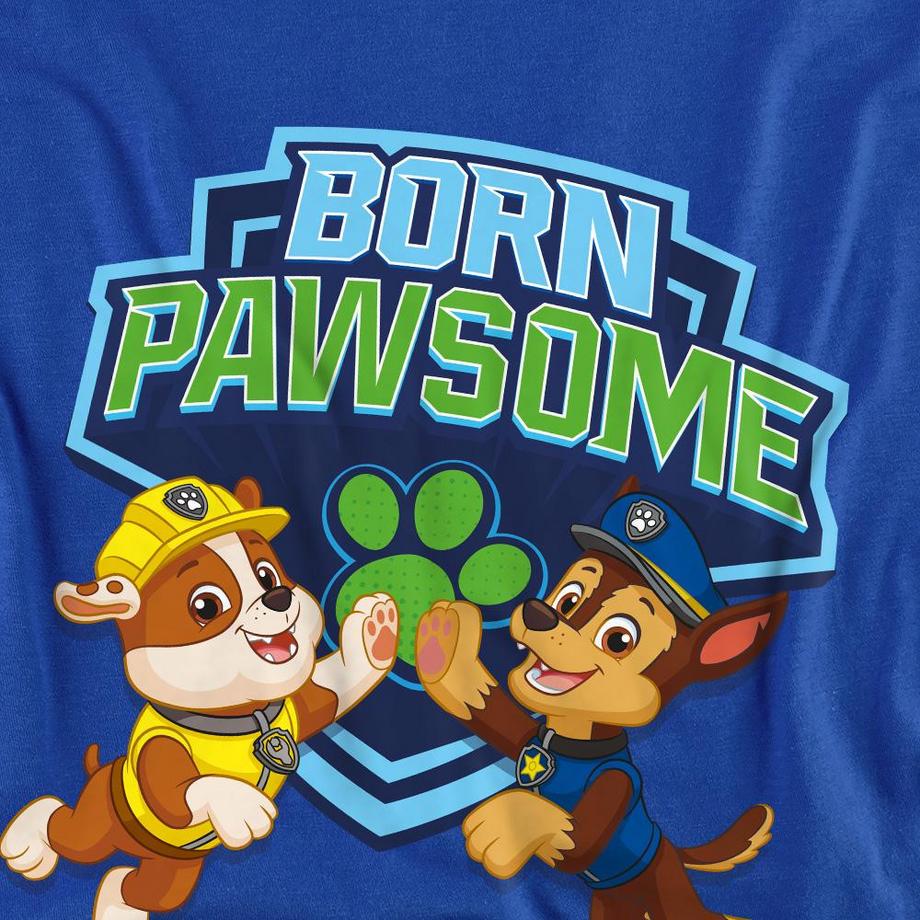 PAW PATROL Born Pawsome T-shirt stampata a maniche lunghe  