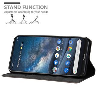 Cadorabo  Housse compatible avec Nokia 8,3 - Coque de protection avec fermeture magnétique, fonction de support et compartiment pour carte 