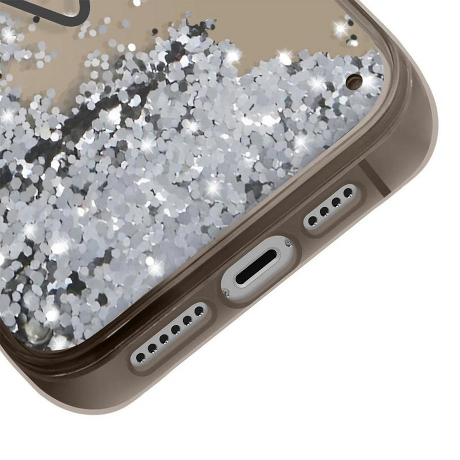 GUESS  Hülle iPhone 14 Pro Max Glitter Palm 