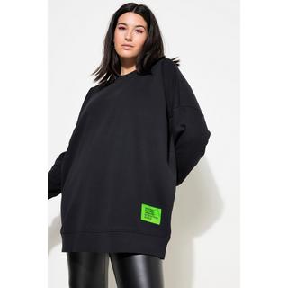 Studio Untold  Sweat-shirt oversized avec patch à message, encolure ronde et manches longues 