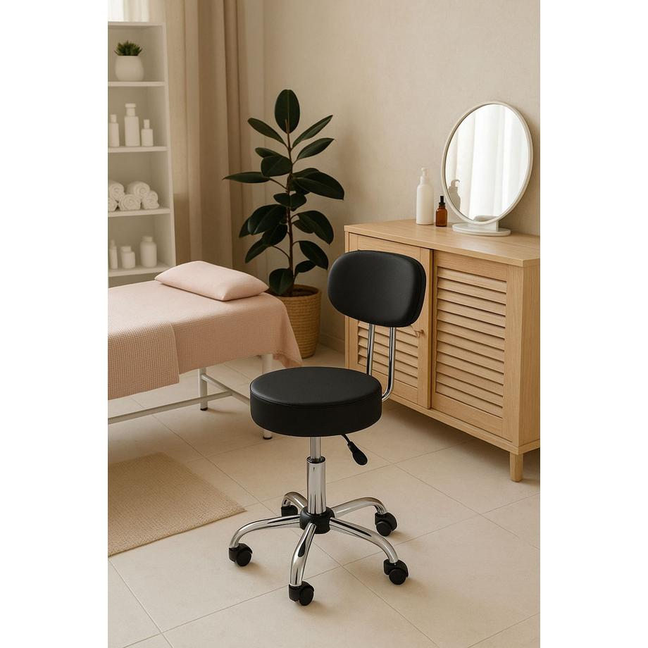 Northio Drehhocker mit Rückenlehne  