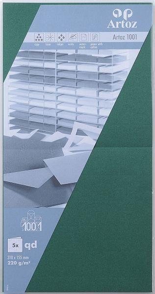 Artoz ARTOZ Karten 1001 310x155mm 107452263 220g, racing green 5 Blatt  