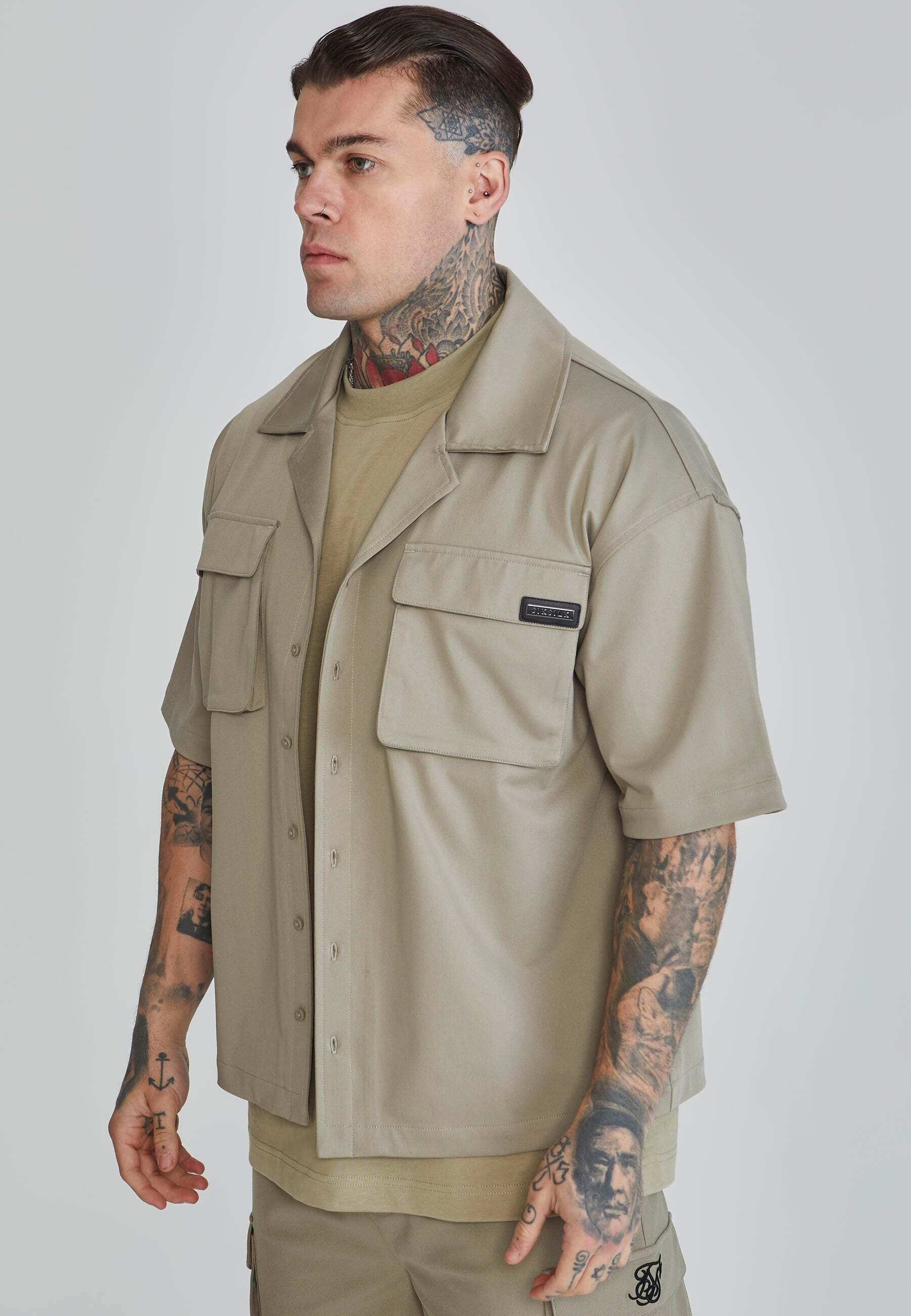 Sik Silk  Kurzarmhemd Flight Utility Shirt 