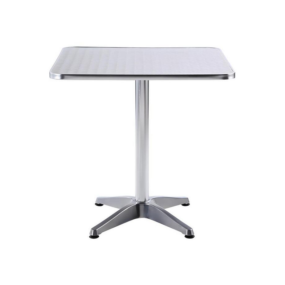 Vente-unique Gartentisch quadratisch Aluminium MONTMARTRE  