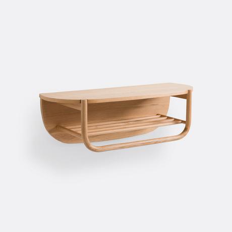 La Redoute Intérieurs Wandgarderobenregal Jucca aus Eiche und Furnier  