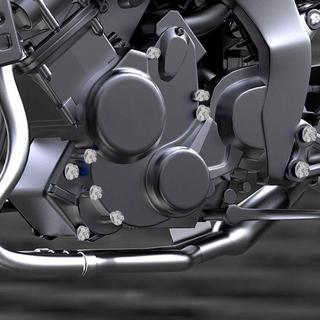 eStore Protection vis pour moto - 30 pcs - Argent  