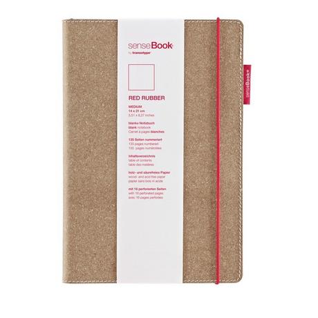 TRANSOTYPE TRANSOTYPE senseBook RED RUBBER A5 75020500 blanko, M, 135 Seiten beige  