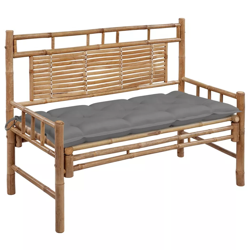 VidaXL - Gartenbank bambus, One Size, Grau