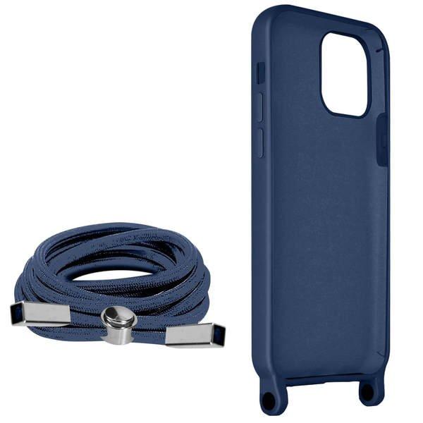 Avizar  Cover con Cordino iPhone 12 Pro Max Blu 